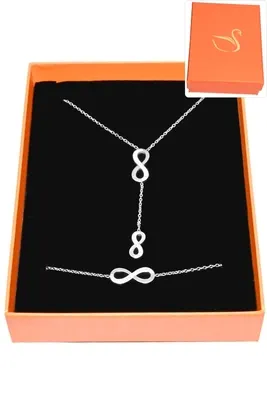 Coffret infini parure bijoux collection hervé aliex Argent