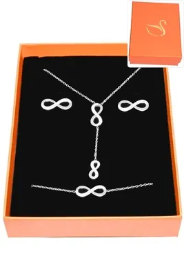 Coffret infini parure bijoux collection hervé aliex Argent