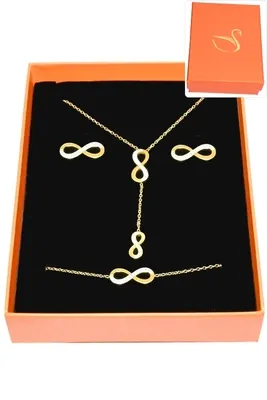 Coffret infini parure bijoux collection hervé aliex Or
