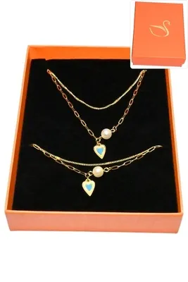 Coffret coeur parure bijoux collection hervé aliex Or