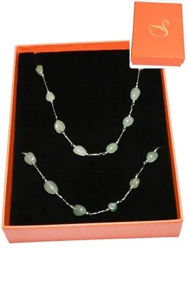 Coffret pierre parure bijoux collection hervé aliex Argent