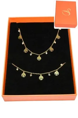 Coffret arbre de la vie parure bijoux collection hervé aliex Or MFRHYU 