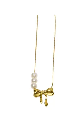 Pendentif noeud papillon Or 03F2D9 
