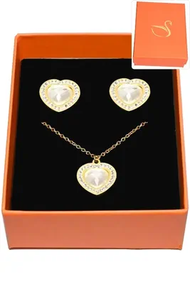 Coffret coeur parure bijoux collection hervé aliex Or