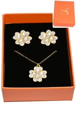 Coffret tréfle parure bijoux collection hervé aliex Or 18CF3A 