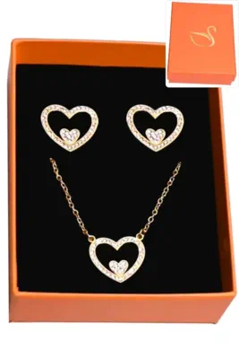 Coffret coeur parure bijoux collection hervé aliex Or 4CB5BF 