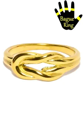 Bague taille 17mm noeud Or