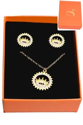Coffret oeil parure bijoux collection hervé aliex Or