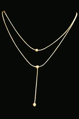 Collier double Or