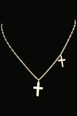 Collier croix Or