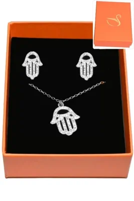 Coffret main de Fatma parure bijoux collection hervé aliex Argent