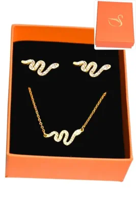 Coffret serpent parure bijoux collection hervé aliex Or