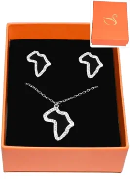 Coffret afrique parure bijoux collection hervé aliex Argent