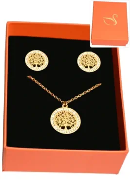 Coffret arbre de la vie parure bijoux collection hervé aliex Or D2B4CB 