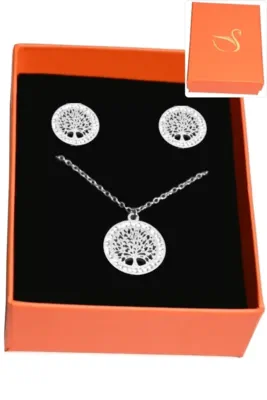 Coffret arbre de la vie parure bijoux collection hervé aliex Argent D2B4CB 