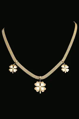 Collier tréfle Or D3BBB3 