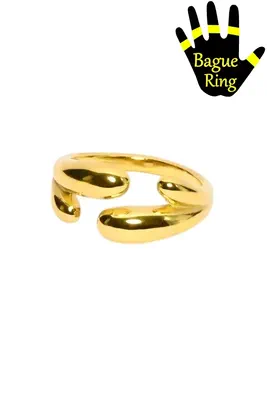 Bague taille réglable Or