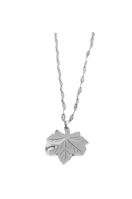 Pendentif feuille Argent FF1CCF 