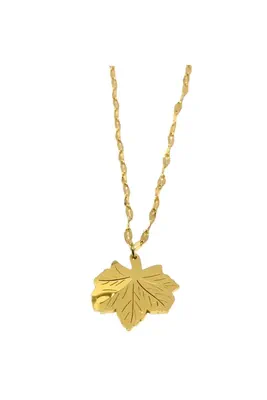 Pendentif feuille Or FF1CCF 