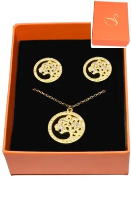 Coffret félin parure bijoux collection hervé aliex Or
