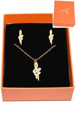 Coffret signe parure bijoux collection hervé aliex Or