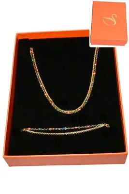 Coffret collier parure bijoux collection hervé aliex Or