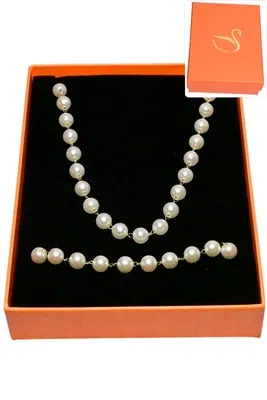 Coffret perle parure bijoux collection hervé aliex Or