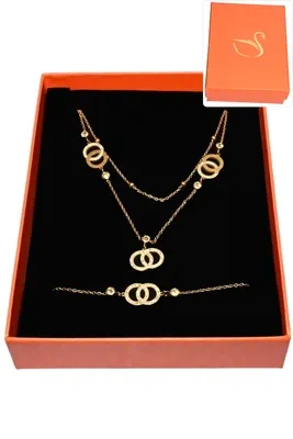 Coffret infini parure bijoux collection hervé aliex Or