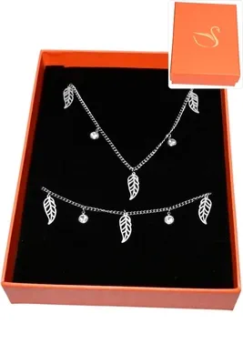 Coffret feuille de la vie parure bijoux collection hervé aliex Argent