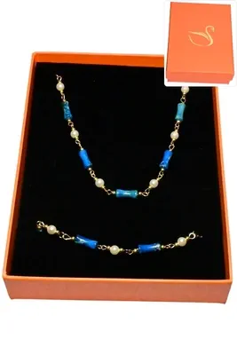 Coffret pierre parure bijoux collection hervé aliex Or