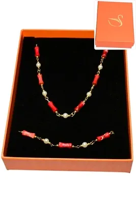 Coffret pierre parure bijoux collection hervé aliex Or