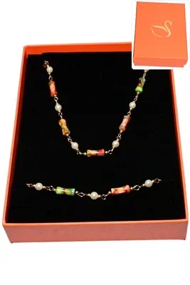 Coffret pierre parure bijoux collection hervé aliex Or