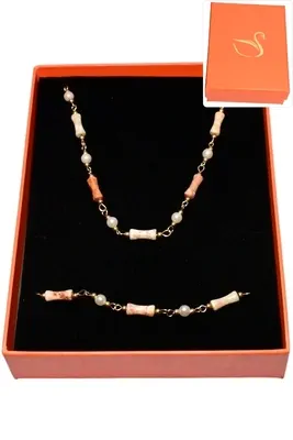 Coffret pierre parure bijoux collection hervé aliex Or