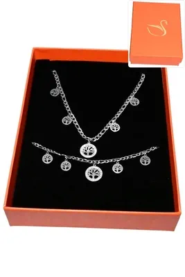 Coffret arbre de la vie parure bijoux collection hervé aliex Argent