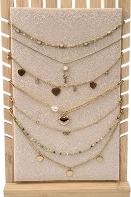 Collier avec présentoire en lot Or