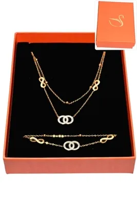 Coffret infini parure bijoux collection hervé aliex Or