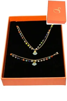 Coffret coquillage parure bijoux collection hervé aliex Or