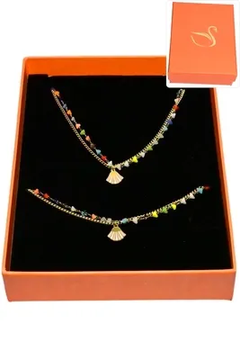 Coffret coquillage parure bijoux collection hervé aliex Or