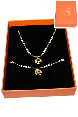 Coffret arbre de la vie parure bijoux collection hervé aliex Or