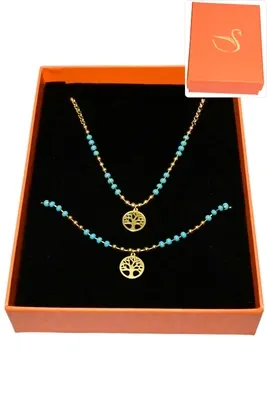 Coffret arbre de la vie parure bijoux collection hervé aliex Or