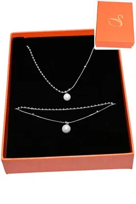 Coffret perle parure bijoux collection hervé aliex Argent