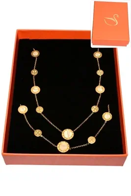 Coffret chiffre romain parure bijoux collection hervé aliex Or
