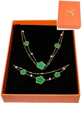 Coffret fleur parure bijoux collection hervé aliex Or