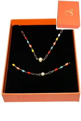 Coffret perle parure bijoux collection hervé aliex Or