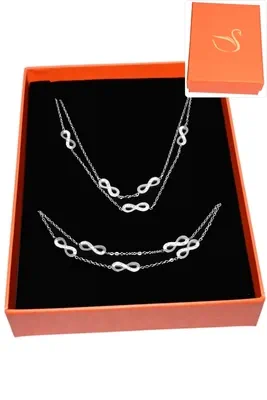 Coffret infini parure bijoux collection hervé aliex Argent