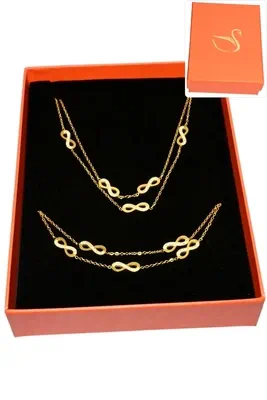 Coffret infini parure bijoux collection hervé aliex Or