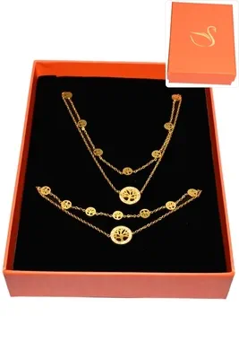 Coffret arbre de la vie parure bijoux collection hervé aliex Or