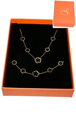 Coffret fleur parure bijoux collection hervé aliex Or