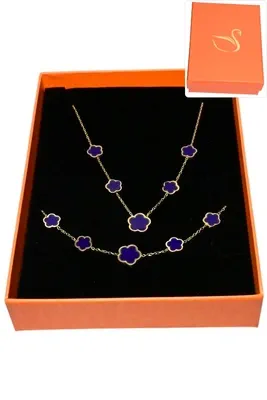 Coffret fleur parure bijoux collection hervé aliex Or
