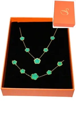 Coffret fleur parure bijoux collection hervé aliex Or